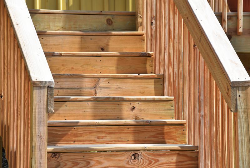 Outdoor Stair Railing Installation