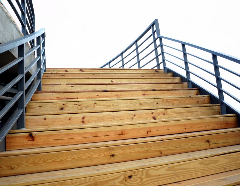 Outdoor Stair Railing Installation