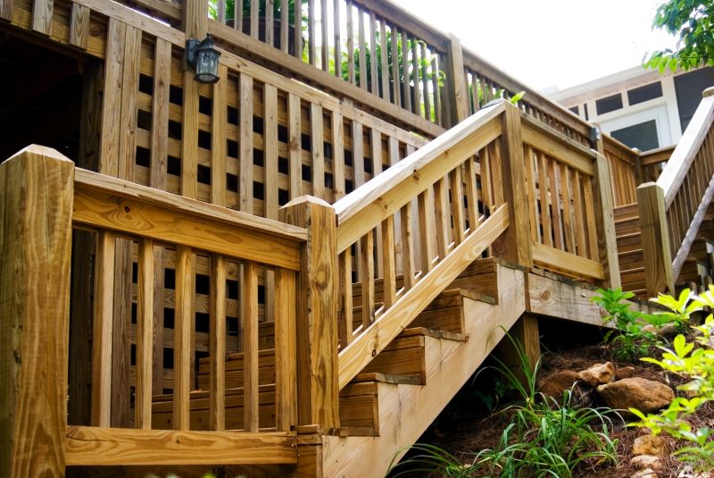 Wooden Stair Railing